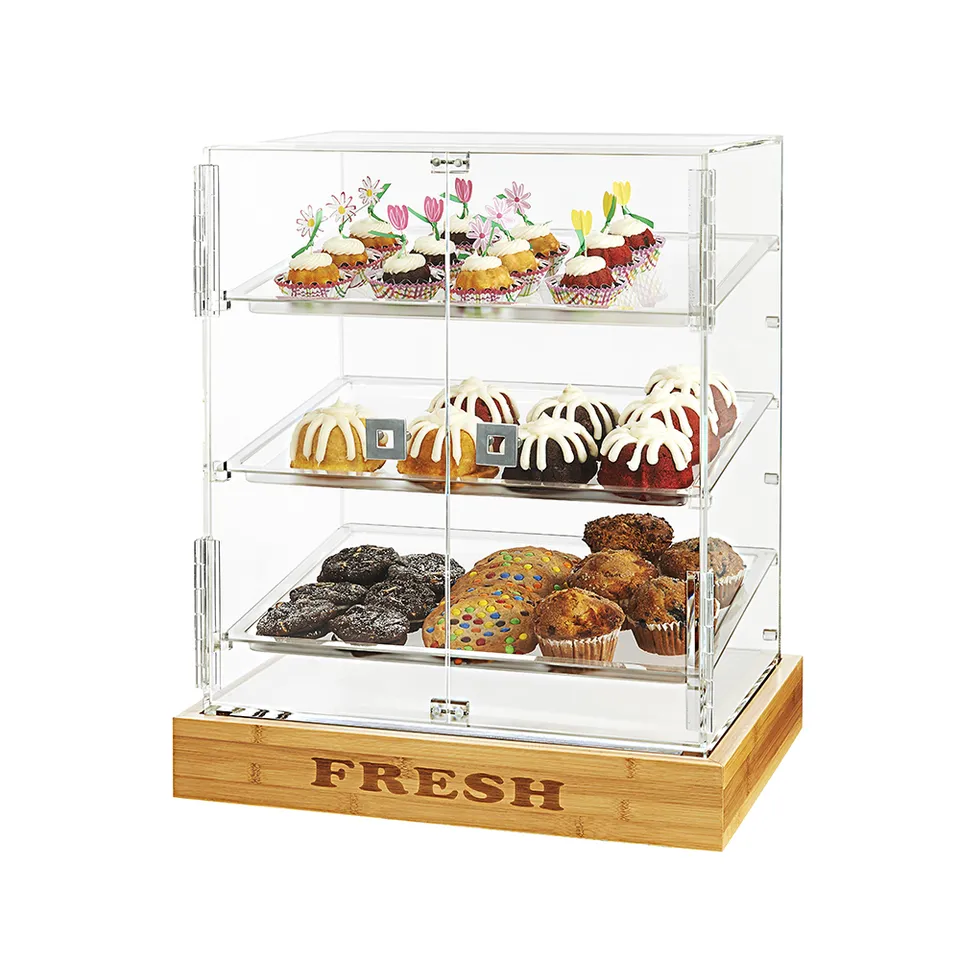 rosseto-bd139-b-ckerei-vitrine-bambus-2-t-rig-3-ebenen image 1
