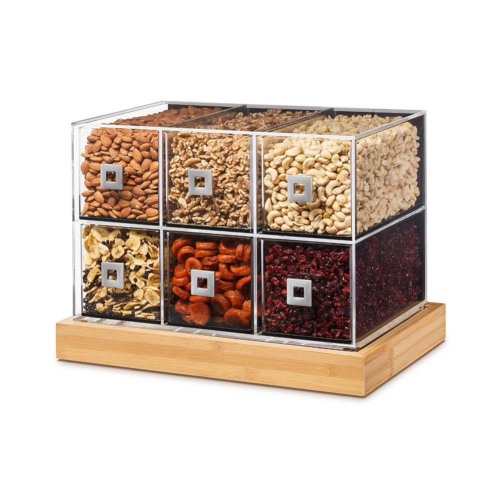 rosseto-bd114-bakery-display-case-acryl-6-f-cher-bambus-fresh image 2
