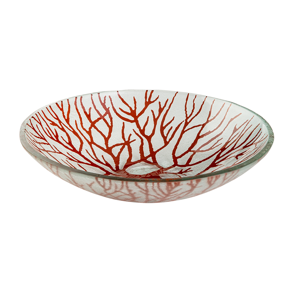 rosseto-kalderon-radici-gls046c-glasschale-cognac-14-zoll image 1