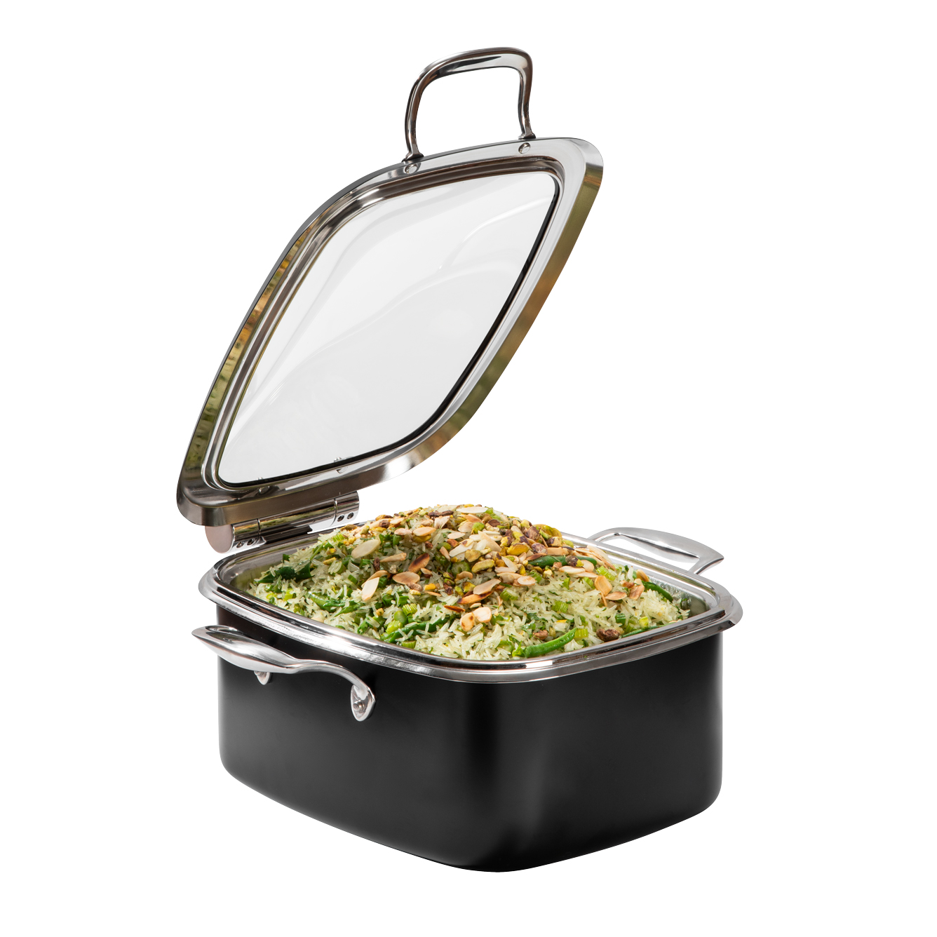 rosseto-le-dish-gwd295el-bk-chafing-topf-schwarz-4-2-qt image 1