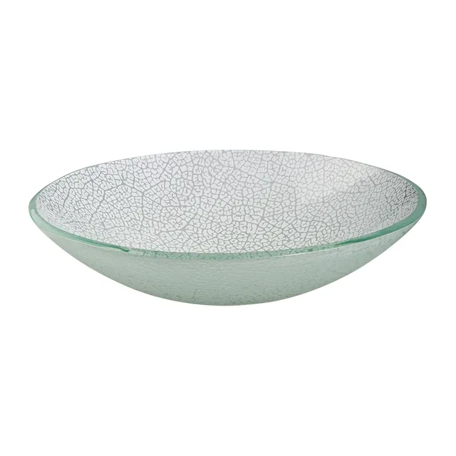 rosseto-ven-glass-kalderon-foglia-white-glasschale-rund-35cm-gls046w image 1