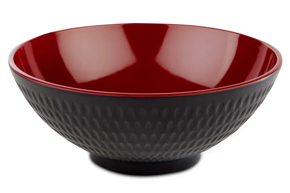 aps-asia-plus-schale-20-cm-1-1-l-schwarz-rot-melamin image 1
