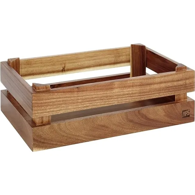 aps-superbox-holzbox-akazie-braun-29x18-5-cm-gn-1-4 image 1