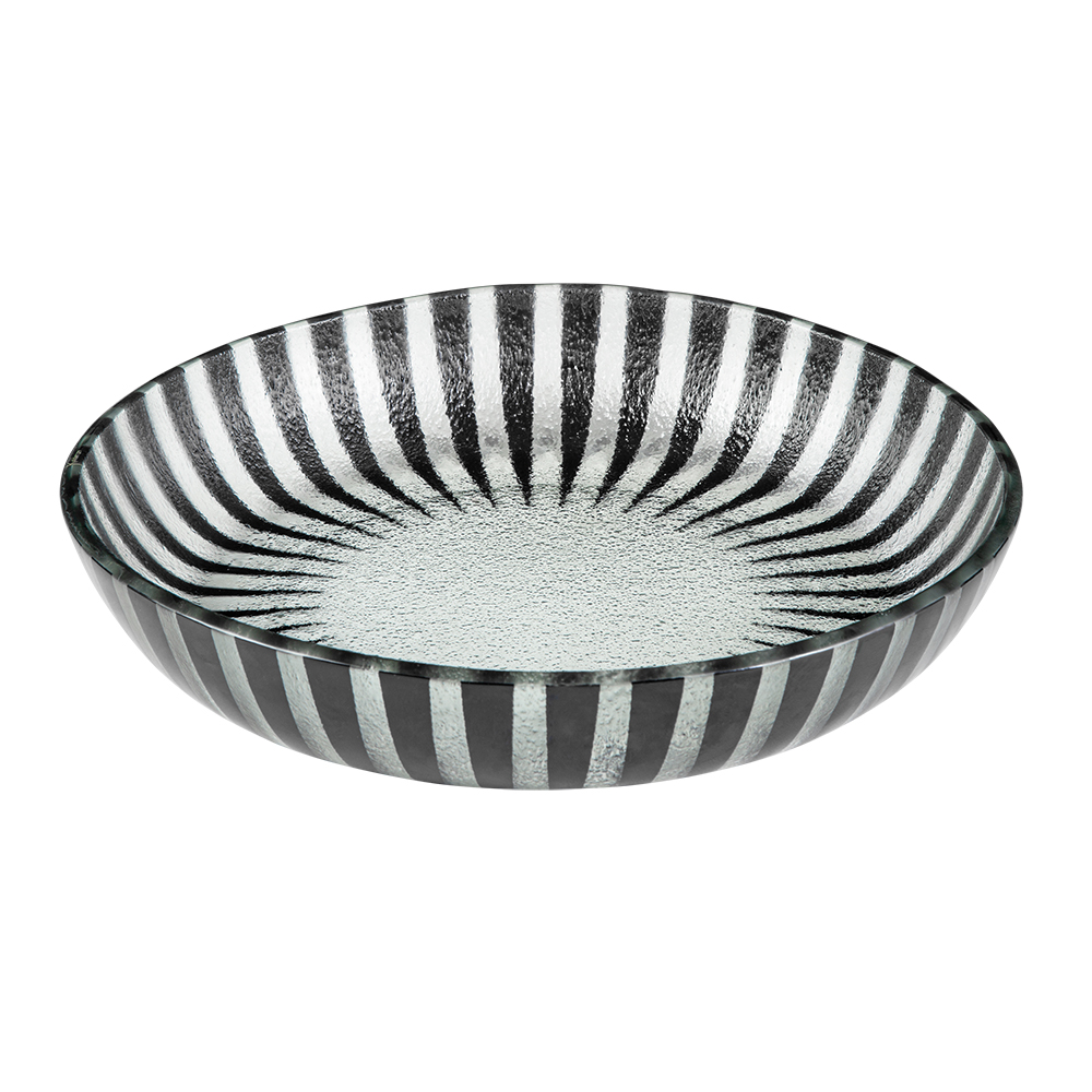 rosseto-ven-glass-stelo-gls043b-glasschale-schwarz-28-cm-2er-set image 1