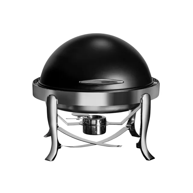 rosseto-roll-top-chafing-dish-rund-schwarz-6-l-wm6803-bk image 1