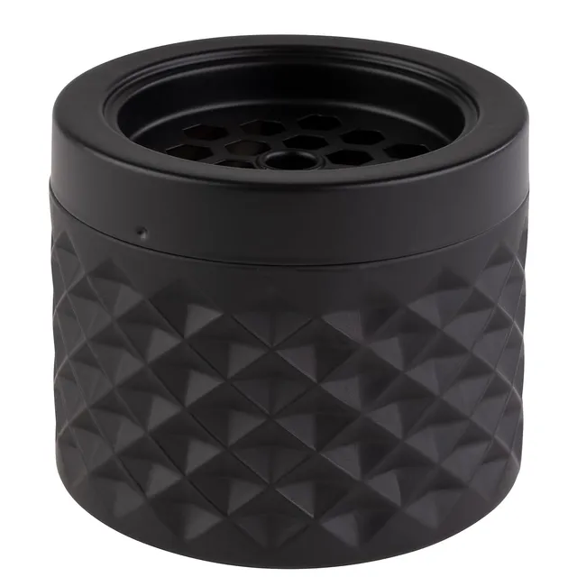 aps-bar-558-windaschenbecher-glas-schwarz-matt-9-5-cm image 1