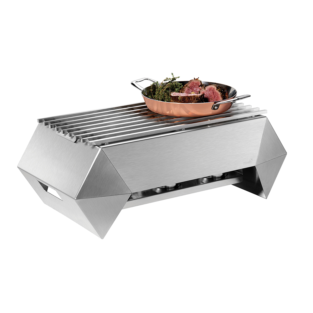 rosseto-diamond-sk044-chafing-dish-gestell-25-cm-edelstahl-6-tlg image 1