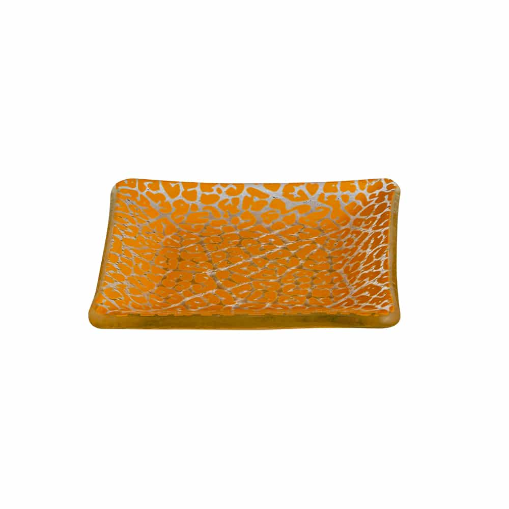 rosseto-kalderon-foglia-mustard-glasteller-eckig-12er-set-senf image 1