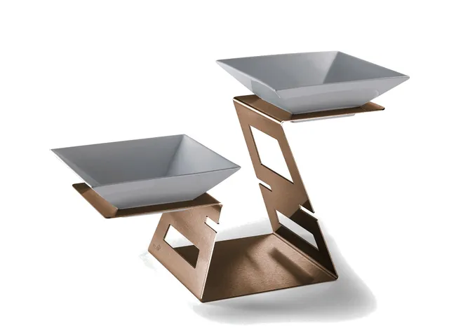rosseto-swan-sm396-etagere-bronze-mit-2-porzellanschalen image 1