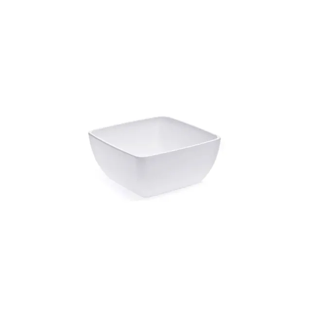 primeware-quality-melamine-sch-ssel-wei-22cm-eckig-bruchfest image 1