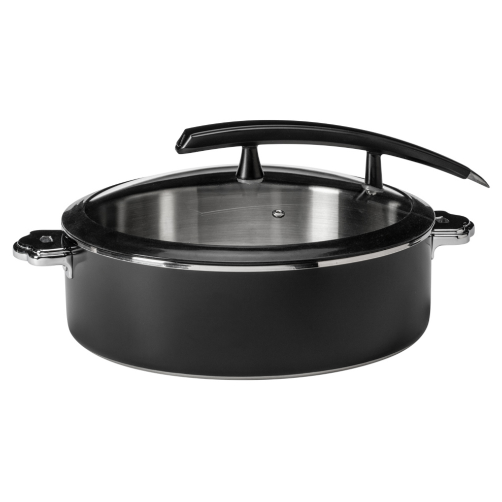 rosseto-cooklite-cw-ncb32b-buffet-server-rund-schwarz-5-28-qt image 3